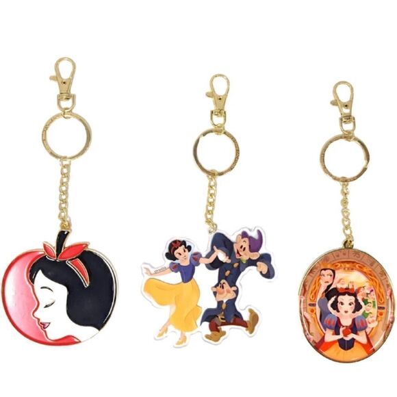 NWT Disney Snow White 85th Keychain set | set of 3 - Picture 2 of 2